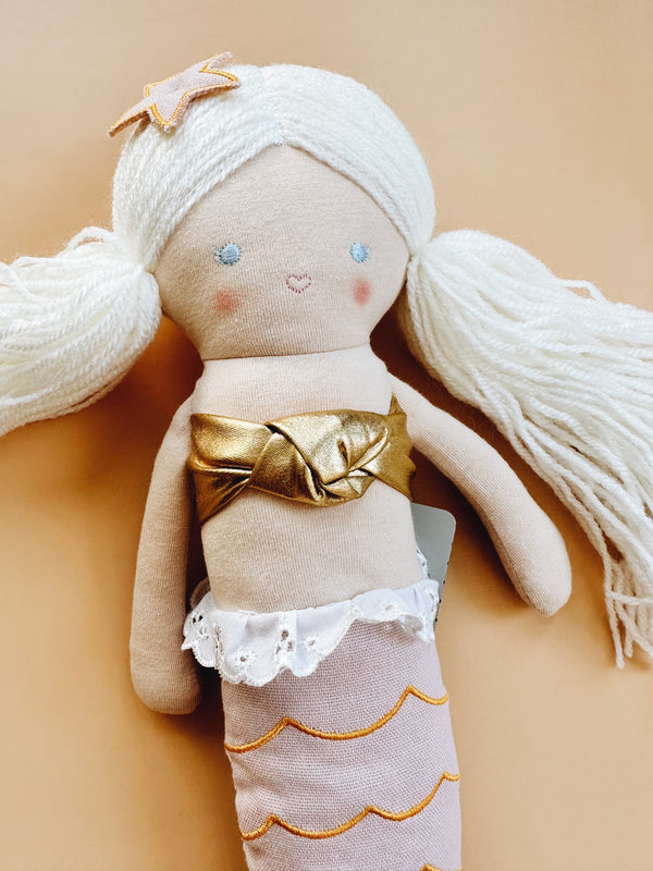 Alimrose Mila Mermaid Doll - Pink or Aqua - Andnest.com