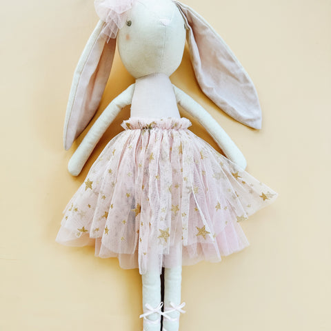 Alimrose Linen Bronte Bunny Pale Pink - Andnest.com
