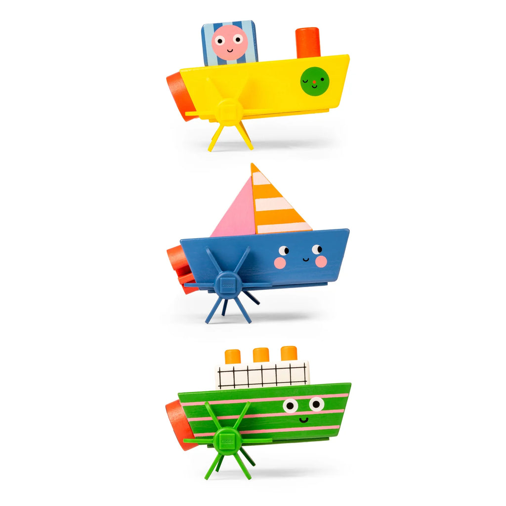 Wind-Up Boat - Kikkerland Kidoki - Andnest.com