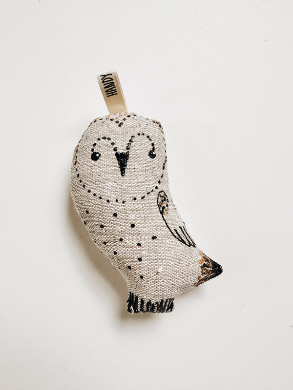 Handmade Linen Ornament - Owl - Andnest.com