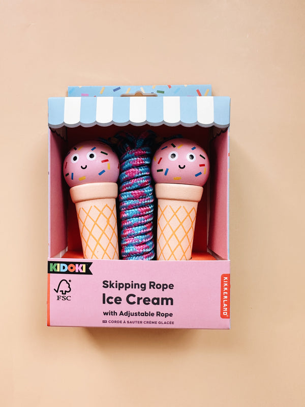 Ice Cream Skipping Rope - Kikkerland Kidoki - Andnest.com