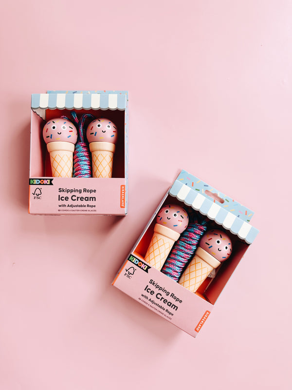 Ice Cream Skipping Rope - Kikkerland Kidoki - Andnest.com