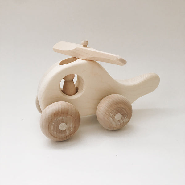 Helicopter Wooden Toy - Andnest.com