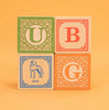 Uncle Goose Classic Wooden ABC Blocks with Wagon - Andnest.com