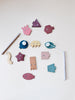 Wooden Fishing Set - Geometric Sea Creatures & fun colors - Andnest.com