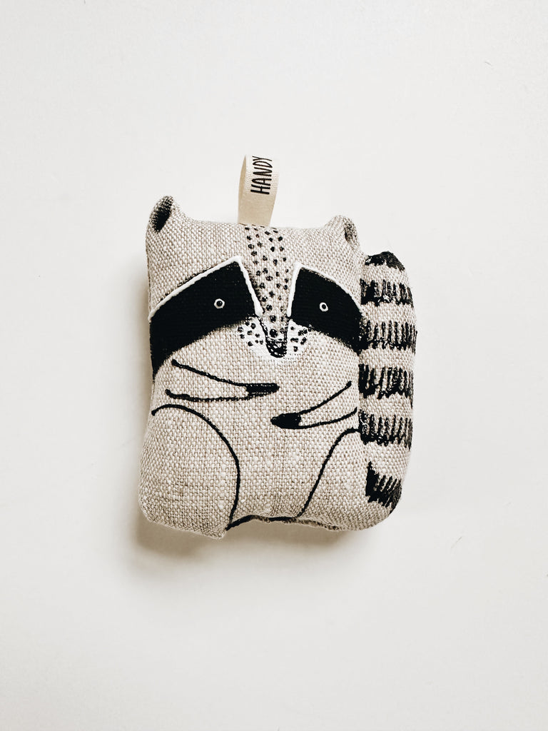 Handmade Linen Ornament - Racoon - Andnest.com