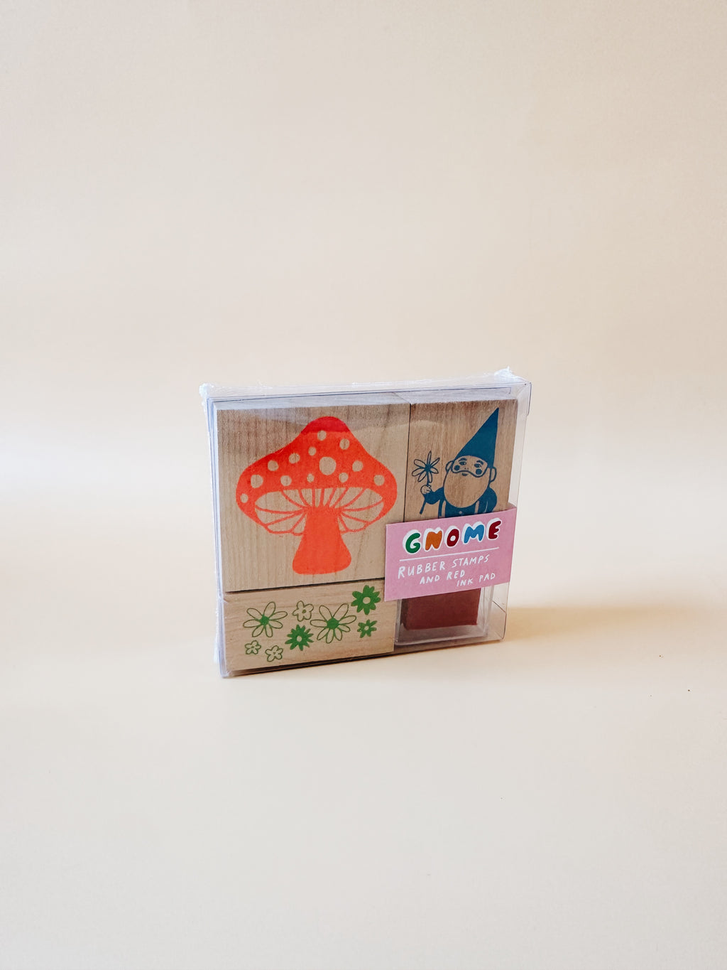 Gnome and Mushroom Wooden Stamp Kit - Andnest.com