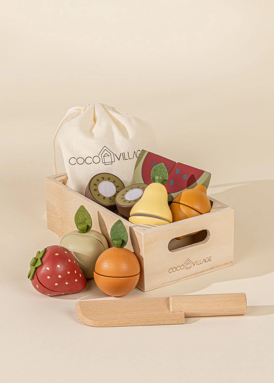 Wooden Fruit Playset - Andnest.com