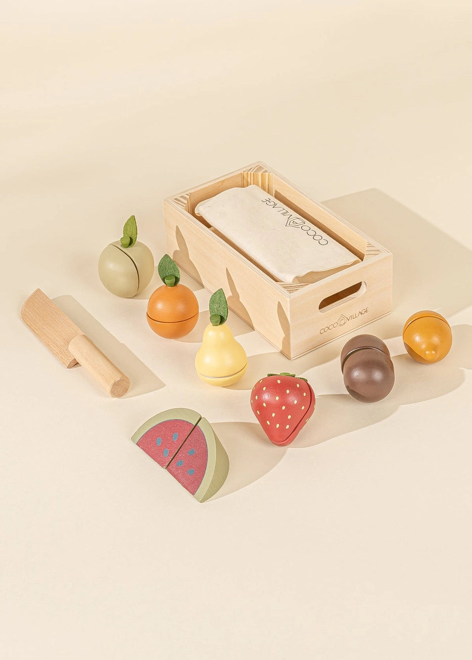 Wooden Fruit Playset - Andnest.com