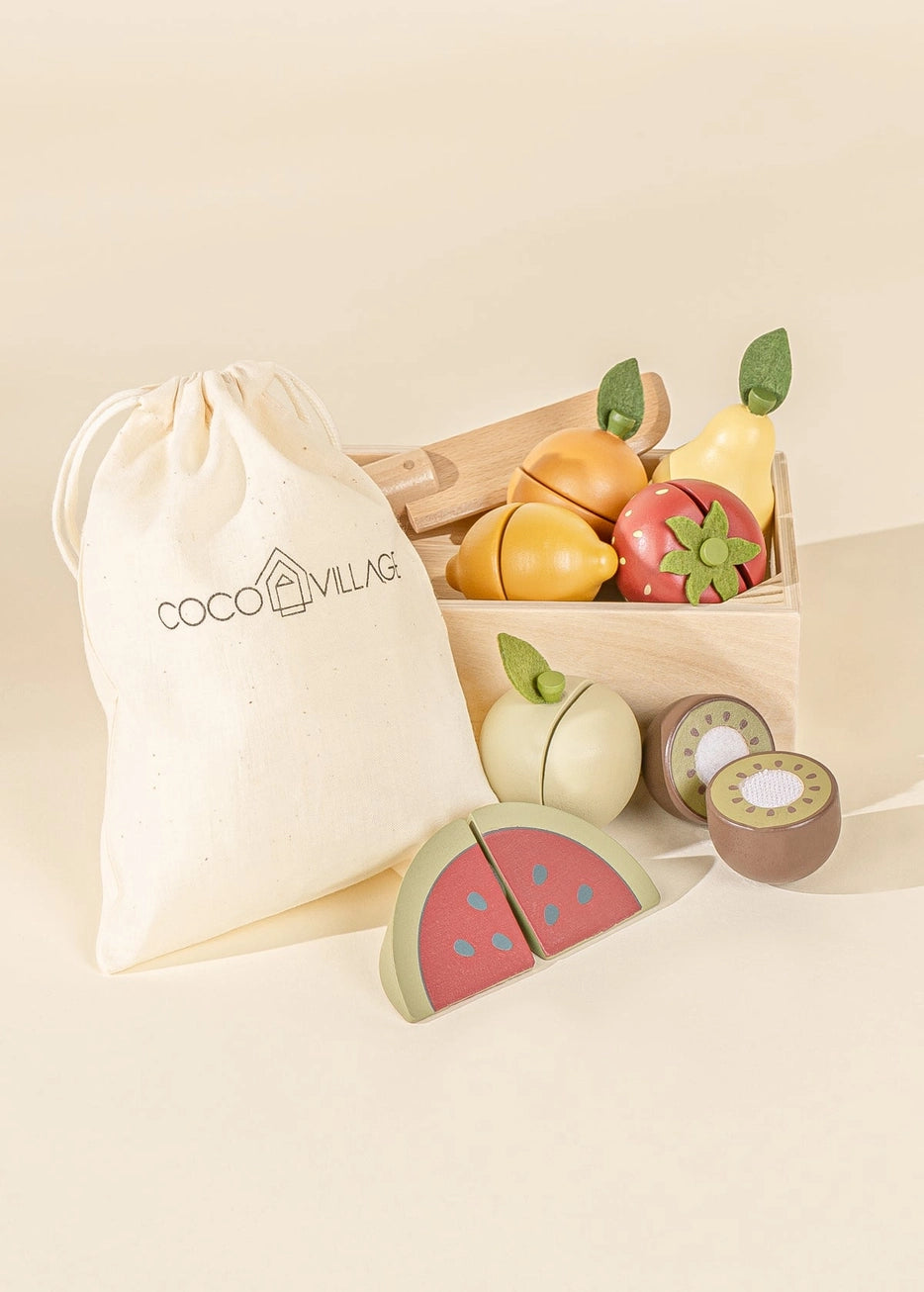 Wooden Fruit Playset - Andnest.com