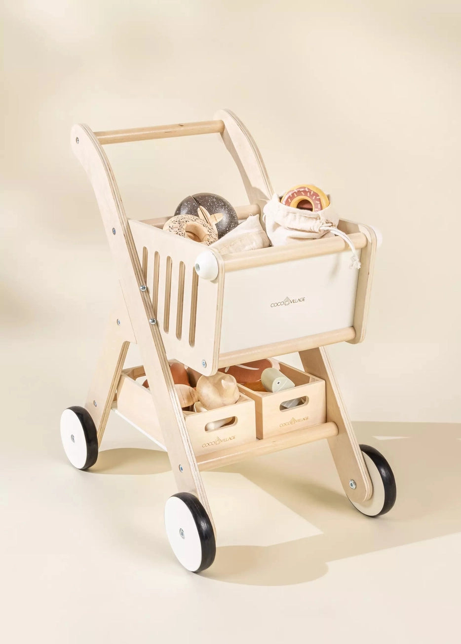 Wooden Shopping Cart - Andnest.com