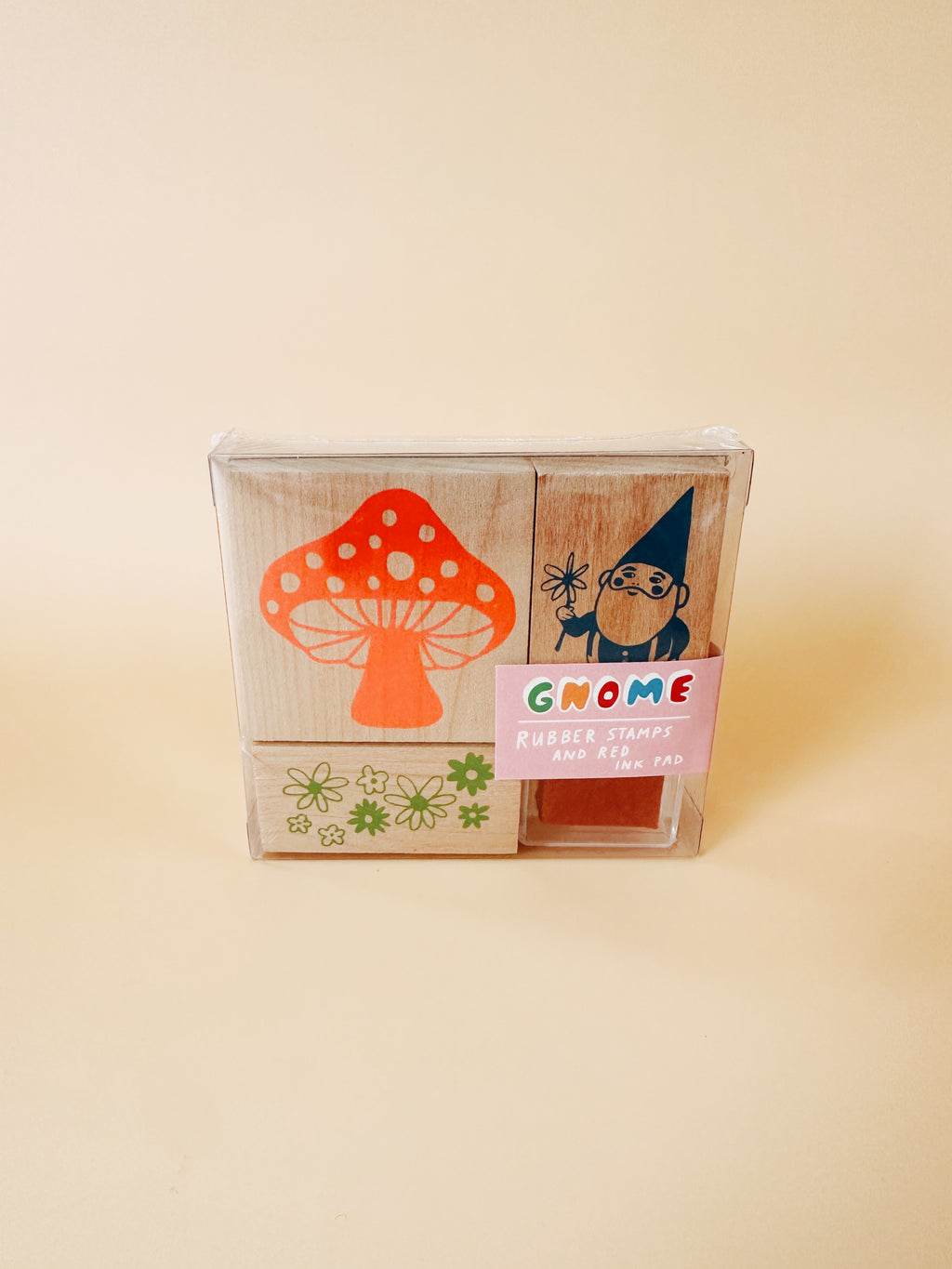 Gnome and Mushroom Wooden Stamp Kit - Andnest.com