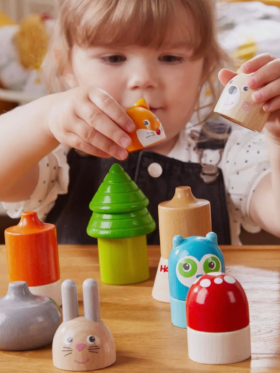 Forest Animal Wooden Stacking Toy - HABA - Andnest.com