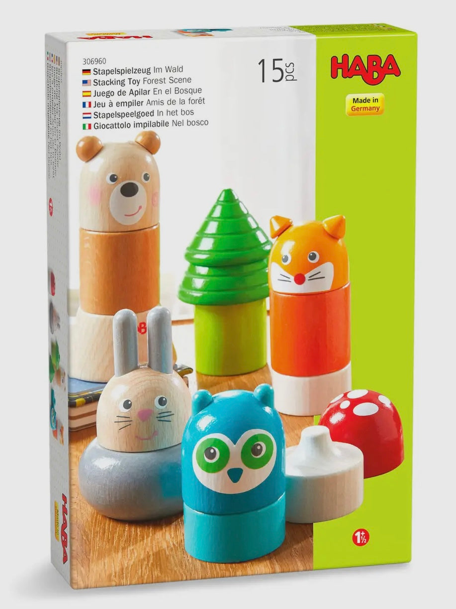 Forest Animal Wooden Stacking Toy - HABA - Andnest.com