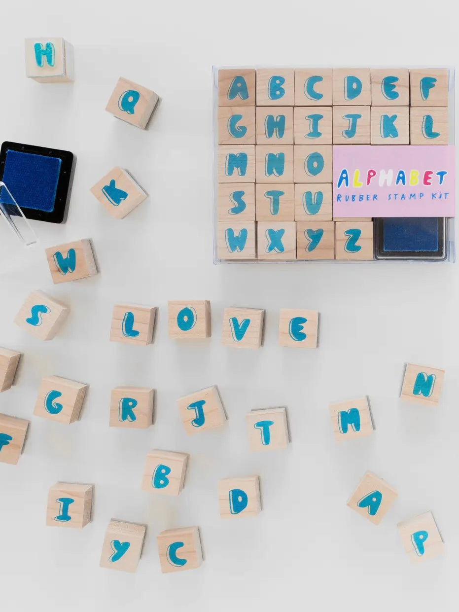 Alphabet Wooden Stamp Kit - Andnest.com