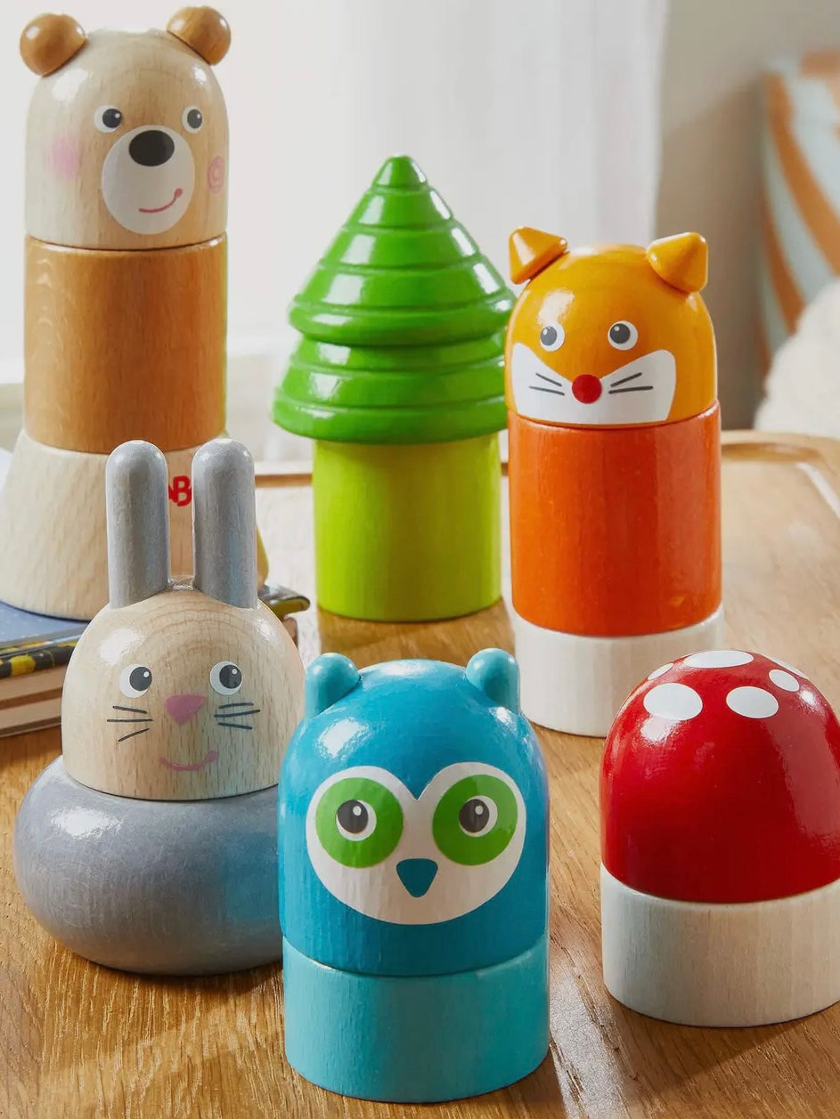 Forest Animal Wooden Stacking Toy - HABA - Andnest.com