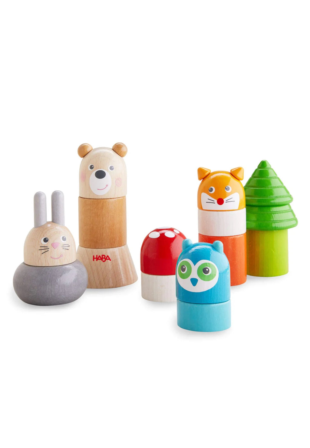 Forest Animal Wooden Stacking Toy - HABA - Andnest.com
