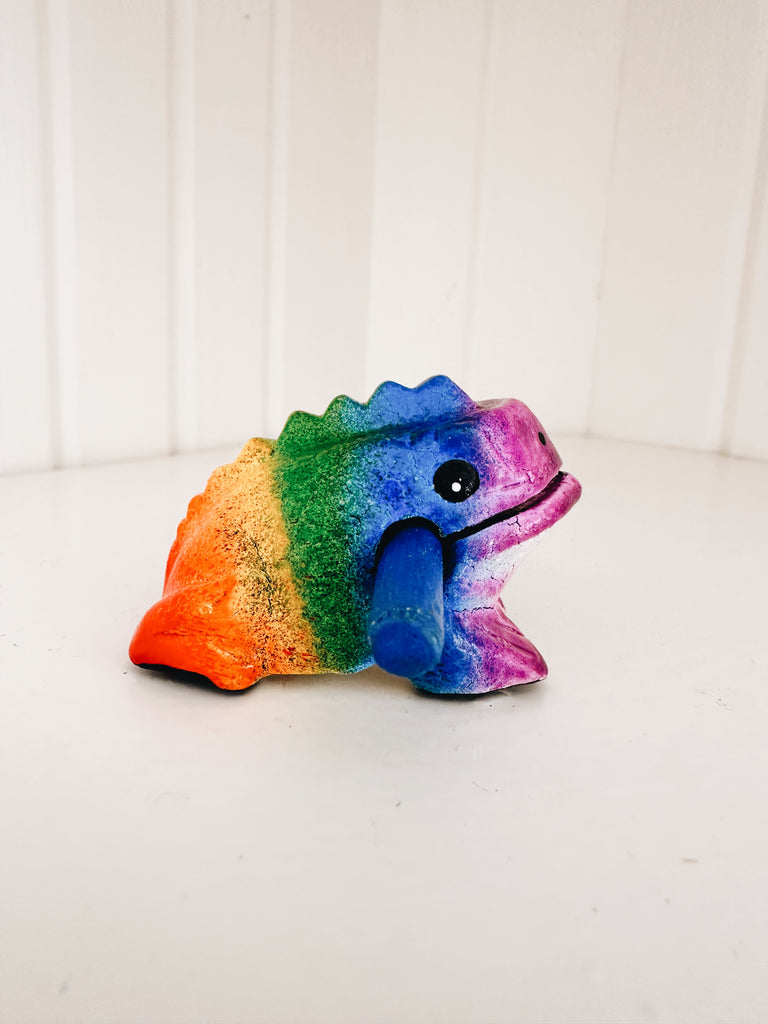 Rainbow Croaking Frog Guiro -  A musical instrument - Andnest.com