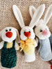 Handmade Wool Felt Finger Puppets - Bunny Family - Andnest.com
