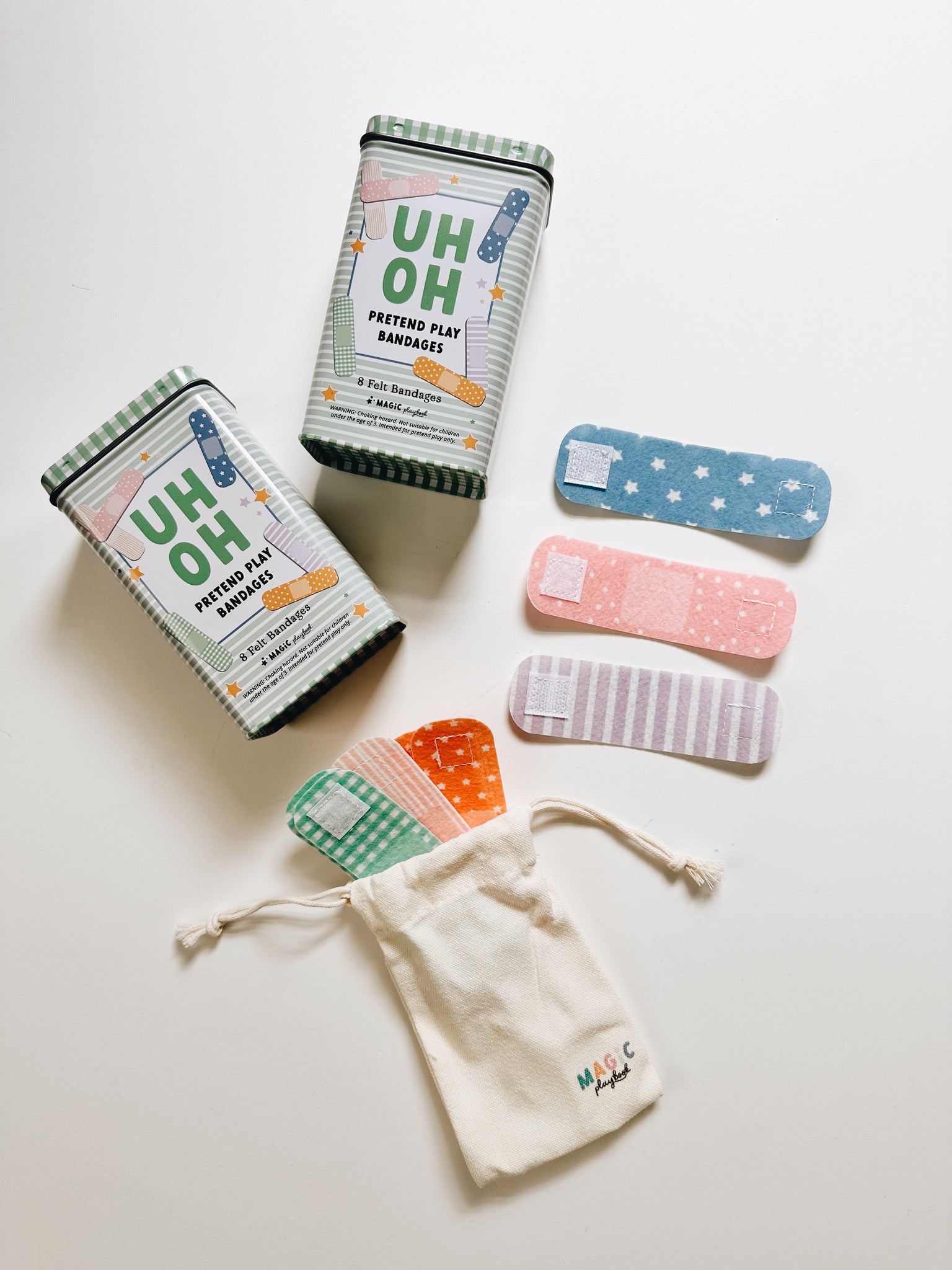 Pretend Play Bandages & Bandaid Tin Andnest