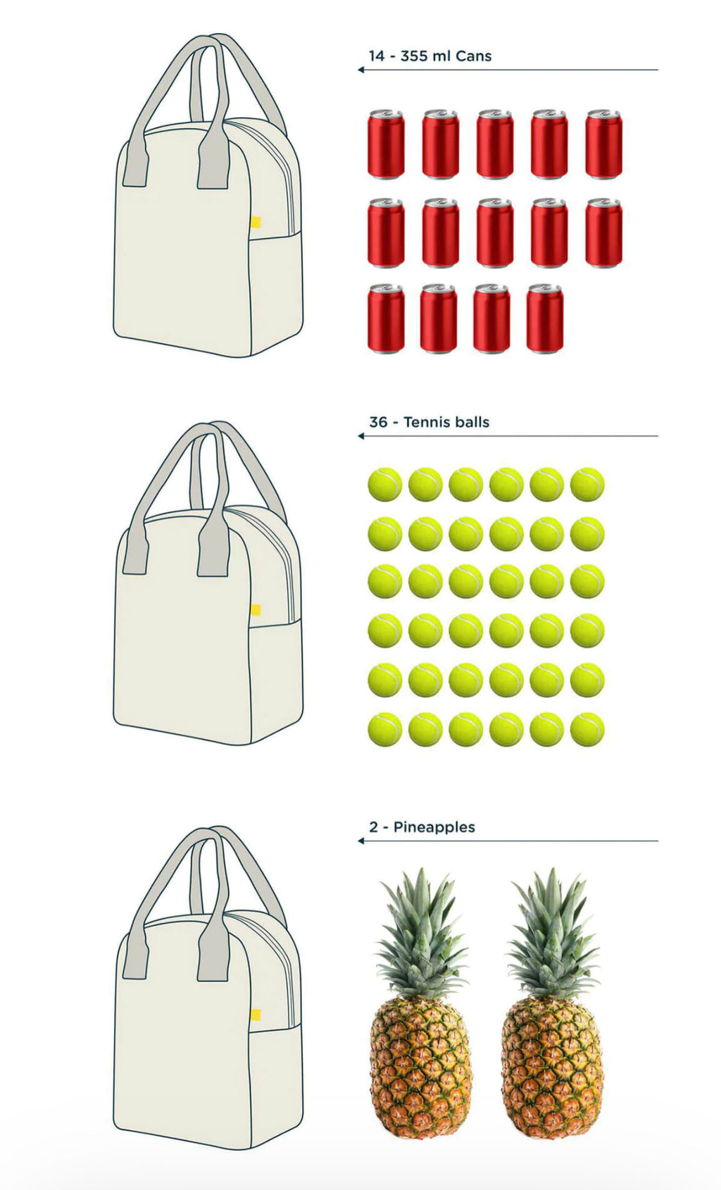 Fluf Organic Cotton Lunch Bag - Mauve - Andnest.com