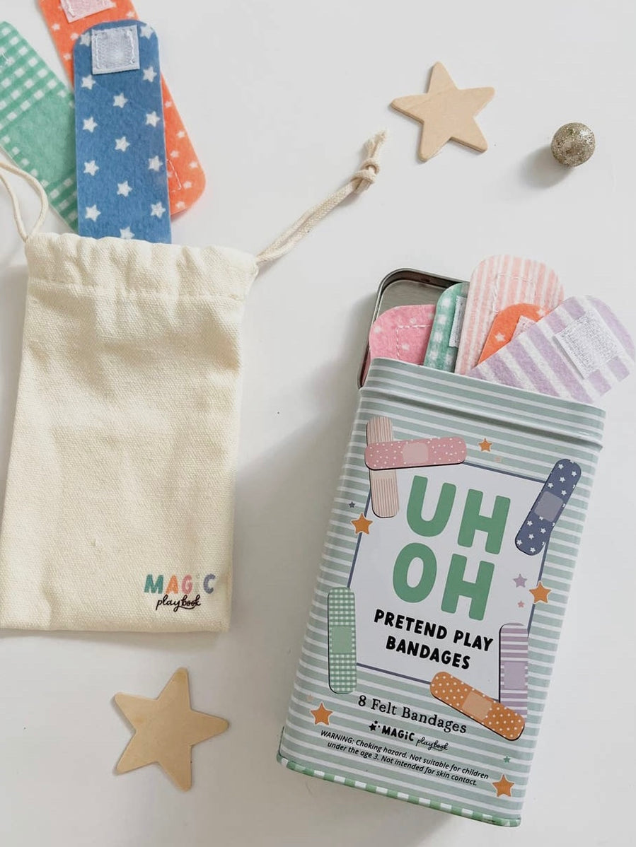 Pretend Play Bandages & Bandaid Tin Andnest