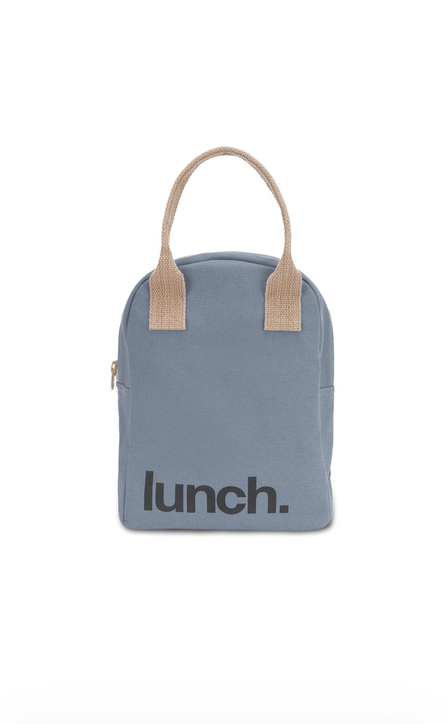 Fluf Organic Cotton Lunch Bag - Blue - Andnest.com