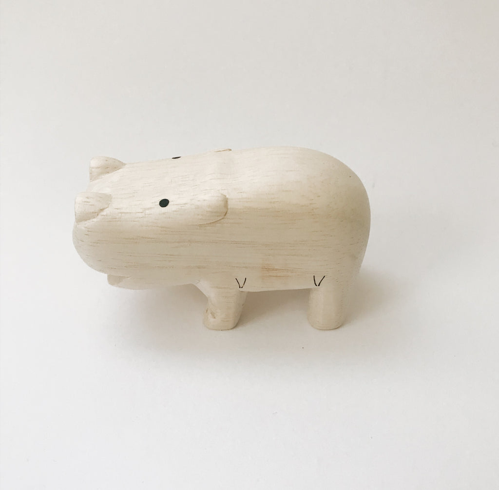 Wooden Animals - Hippo - Andnest.com