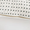 Embroidered cross pillow cover with gold zipper 22" - Andnest.com