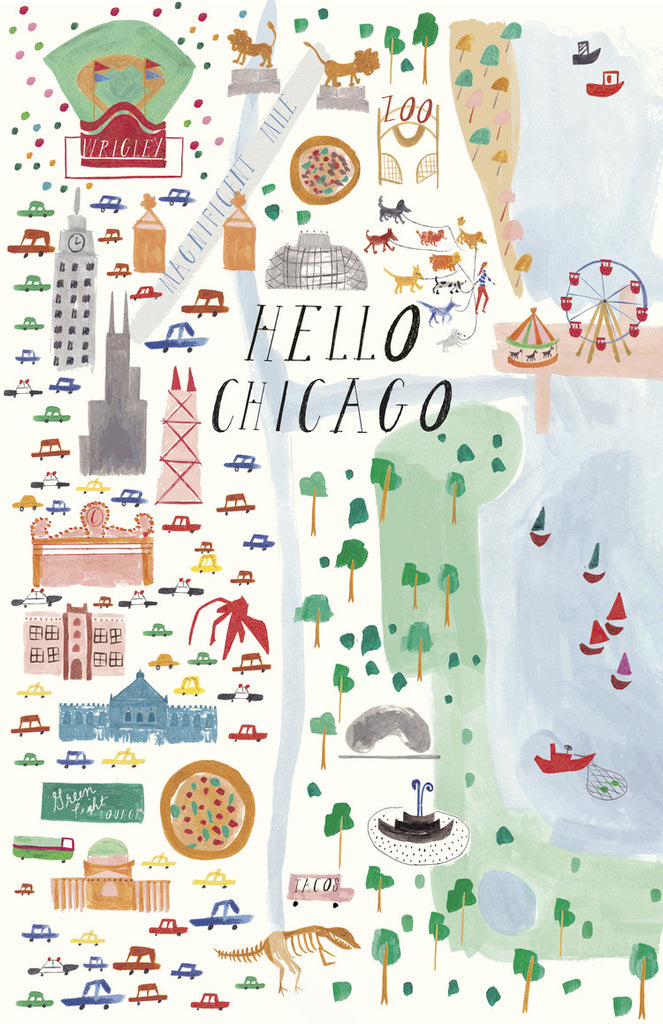 City Art Print - New York, Chicago, Los Angeles, San Francisco - Andnest.com