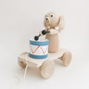 Wooden Drummer Puppy Pull-Along - Andnest.com