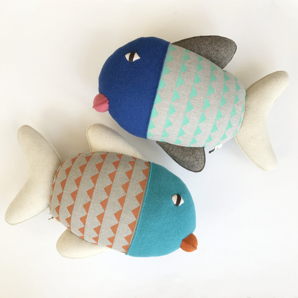 Burel Collection Fish Pillow B - Andnest.com