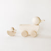 Wooden Pull-Along Mother/Daddy Duck and Baby Duckling - Andnest.com