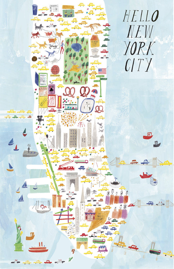 City Art Print - New York, Chicago, Los Angeles, San Francisco - Andnest.com