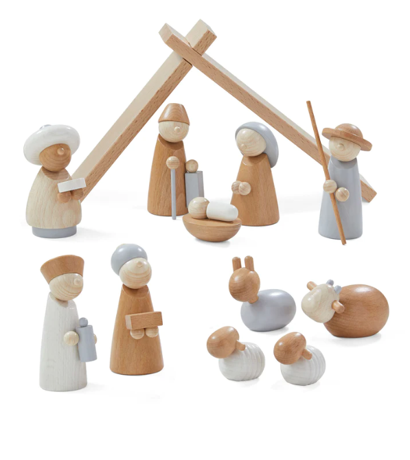 Wooden Nativity Scene - Andnest.com