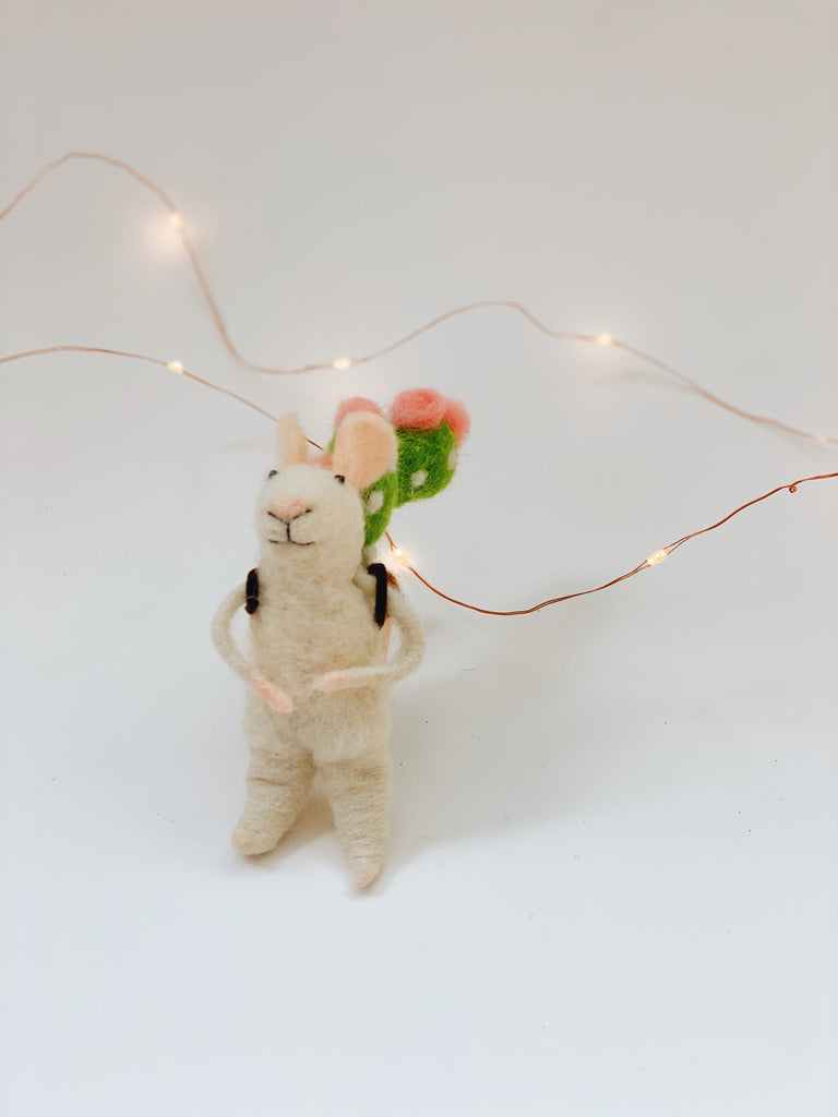 Felt Mice Ornament - Knitting Mouse Ornament– Andnest