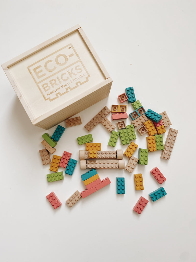 Eco Brick Color Building Set - 54 pieces - Andnest.com