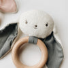 Baby Bunny Teether Rattle - Pink, Grey or Butterscotch - Andnest.com