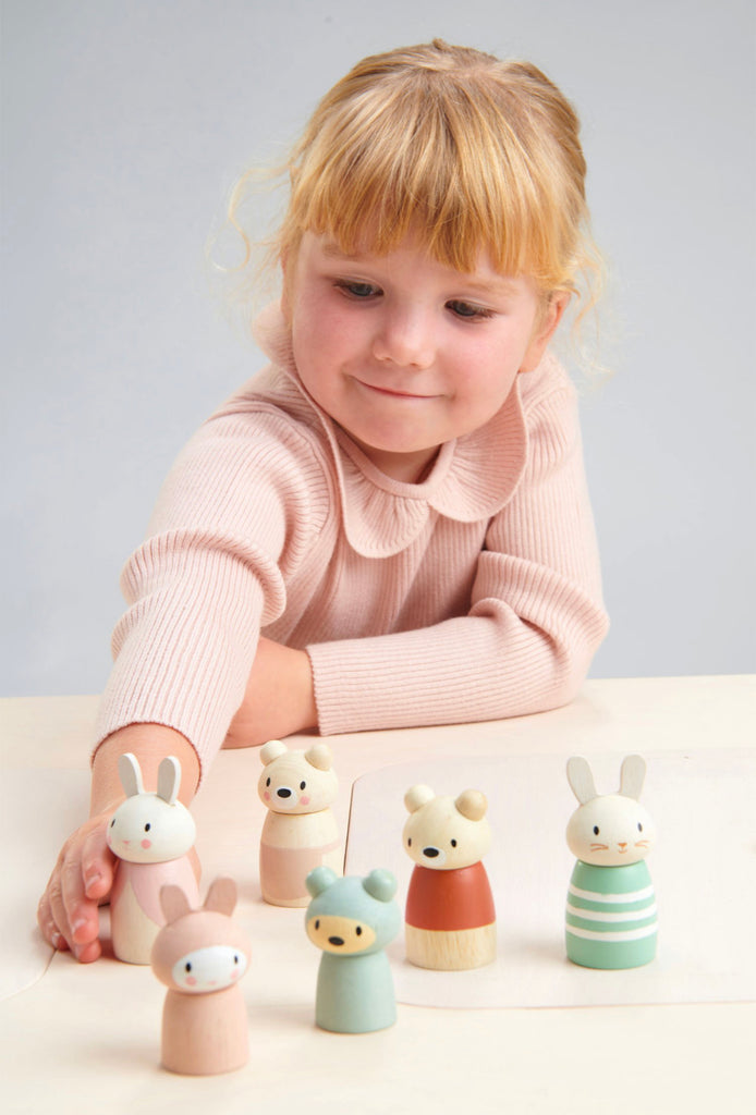 Wooden Bunny Family Set - Andnest.com