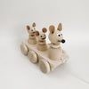 Wooden Pull-Along Mouse and Babies - Andnest.com