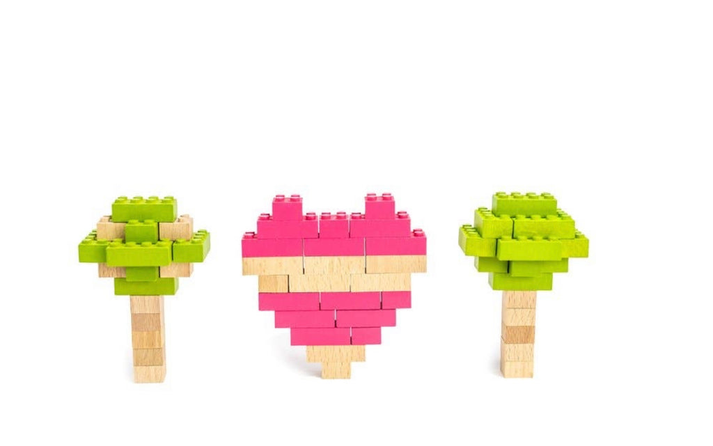 Eco Brick Color Building Set - 54 pieces - Andnest.com