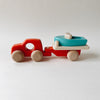 Wooden Car with Trailer and Boat - Andnest.com
