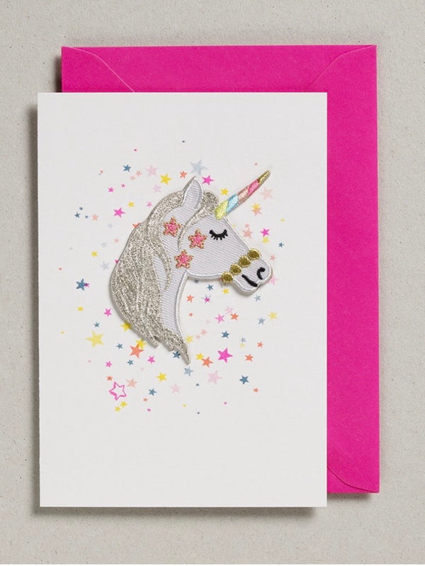 Iron On Patch Card - Unicorn - Andnest.com