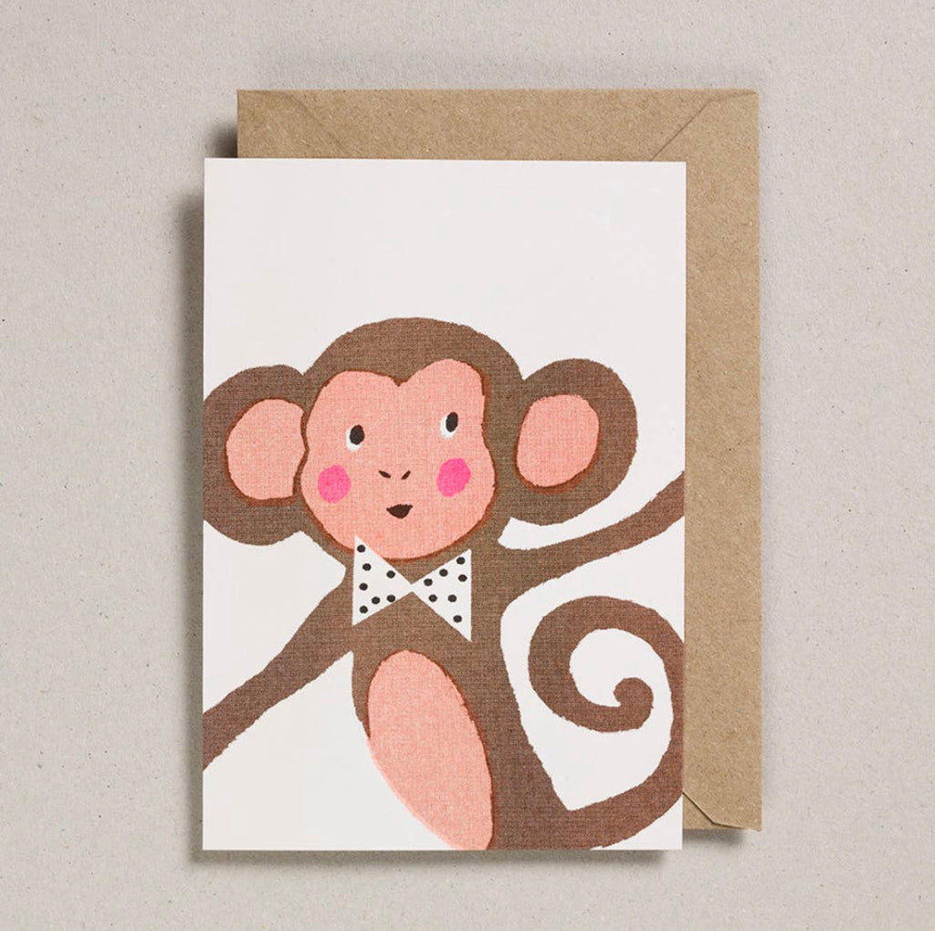 Japanese Paper Balloon Card - Elephant, Monkey, Panda, Tiger, Or Whale - Andnest.com