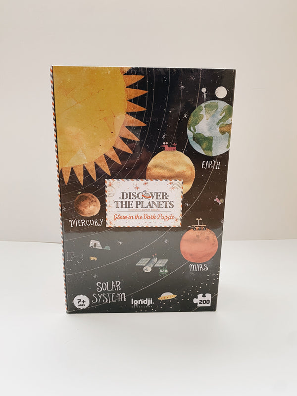Discover The Planets Puzzle - A glow in the dark puzzle 200 pieces - Andnest.com