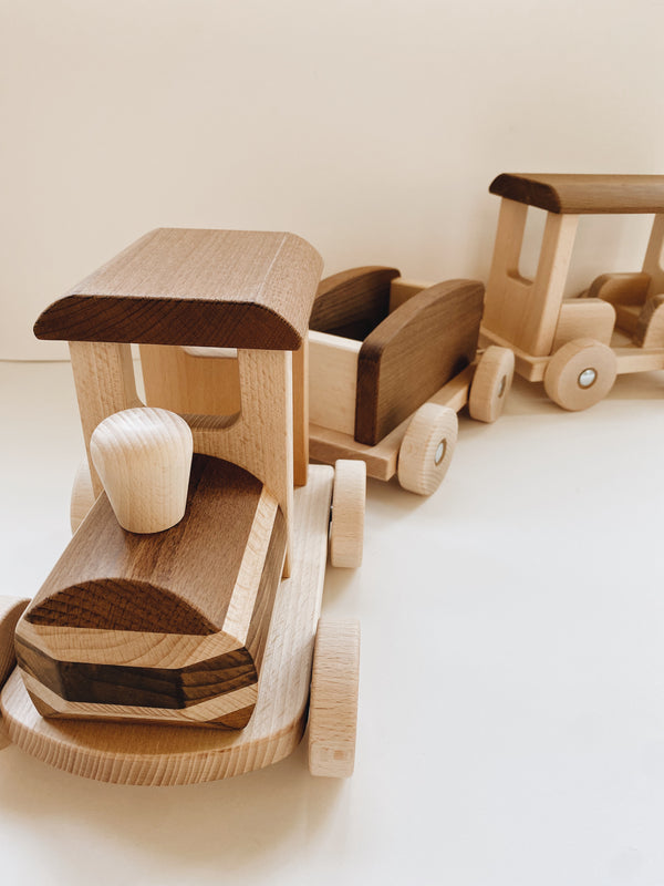 Big Wooden Train - 28” long - Andnest.com