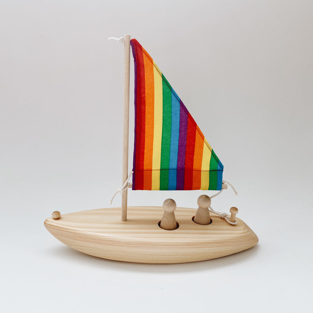 Wooden Sail Boat - Andnest.com