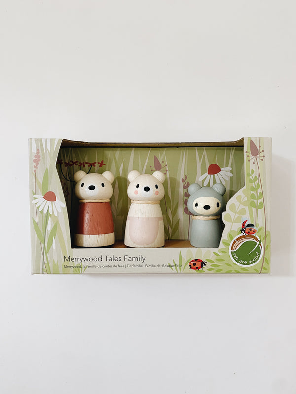 Wooden Bear Family Set - Andnest.com