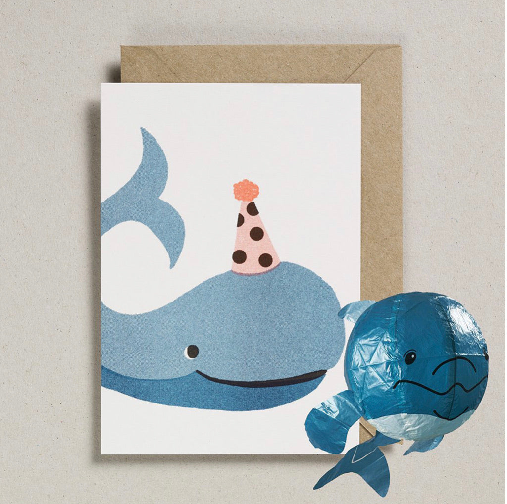 Japanese Paper Balloon Card - Elephant, Monkey, Panda, Tiger, Or Whale - Andnest.com