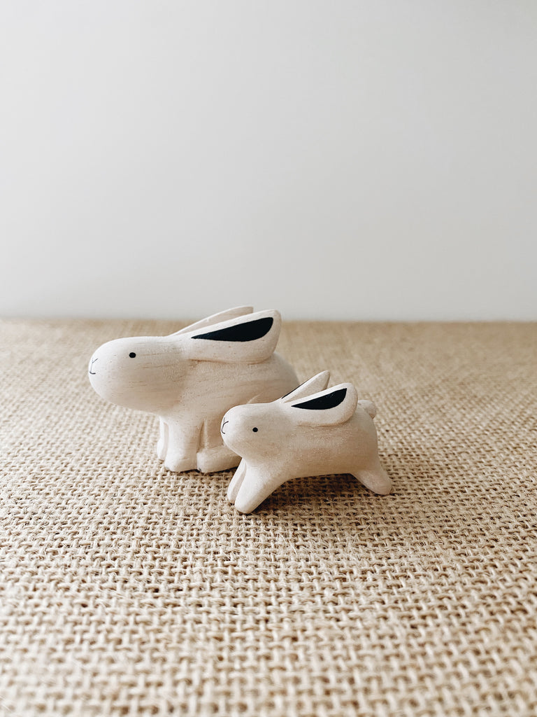 Wooden Bunnies - Mama & Baby - Andnest.com